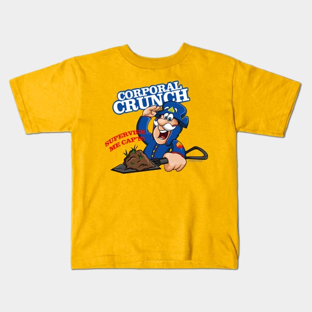 Corporal Crunch Kids T-Shirt by SaltyTees